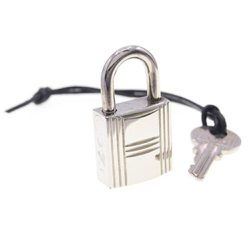 HERMES Cadena Silver Metal Ladies Men's Padlock