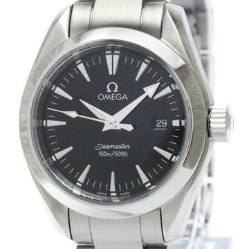 OMEGAPolished  Seamaster Aqua Terra Steel Quartz Ladies Watch 2577.50 BF567348