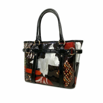 SALVATORE FERRAGAMO handbag enamel black ladies