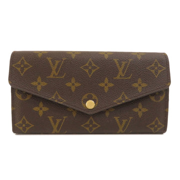 LOUIS VUITTON M60531 Portefeuille Sarah Monogram Long Wallet Canvas Women's