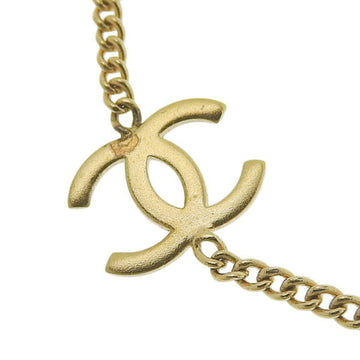 CHANEL Coco Mark Long Necklace Gold Women's