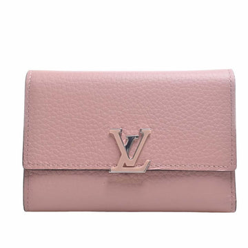 LOUIS VUITTON Taurillon Portefeuille Capucines Trifold Wallet M62156 Pink Ladies