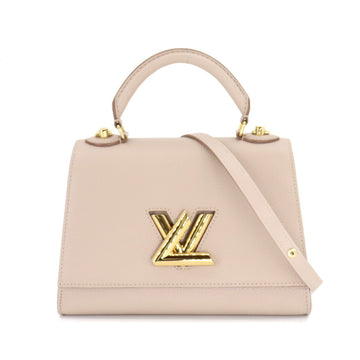 LOUIS VUITTON Twist One Handle PM 2way Hand Shoulder Bag Taurillon Leather Greige M57214 RFID