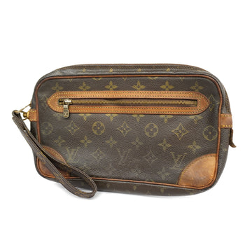 LOUIS VUITTONAuth  Monogram Marley Dragonne GM M51825 Women's Clutch Bag