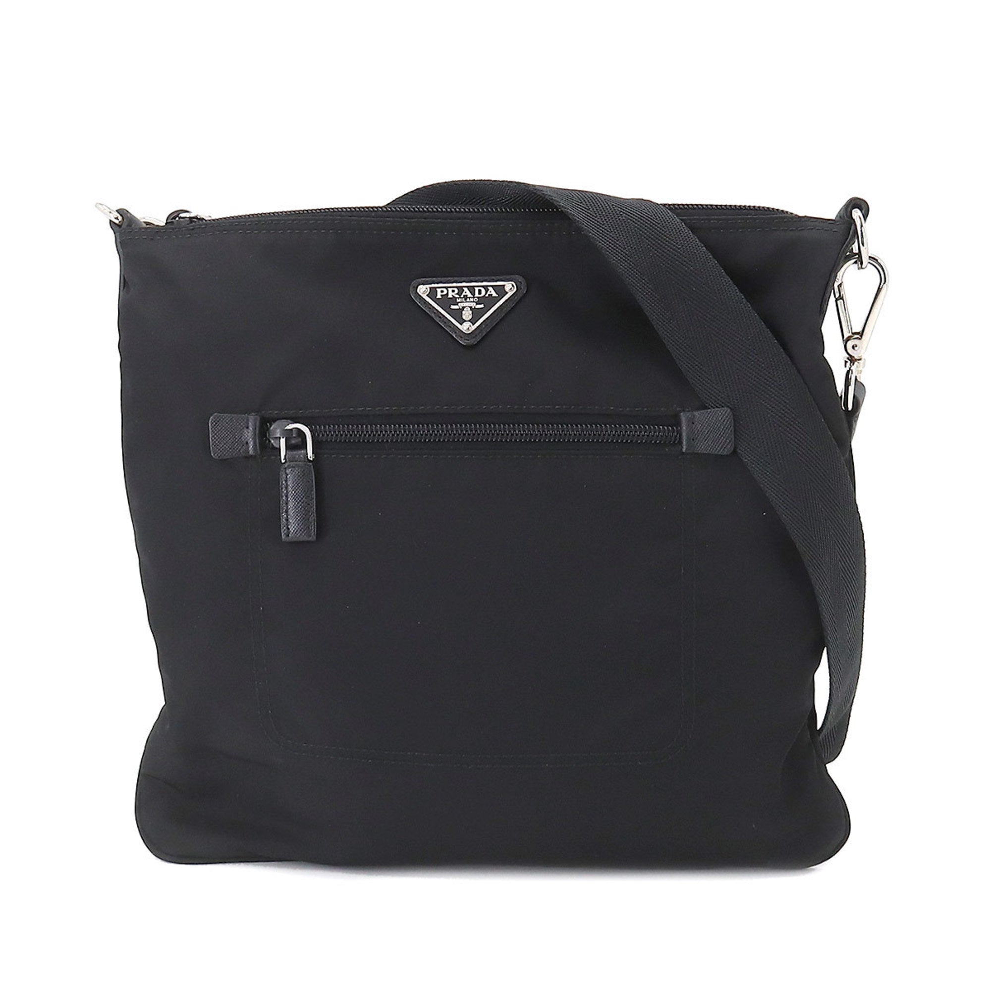 Prada crossbody tessuto saffiano nero online bag