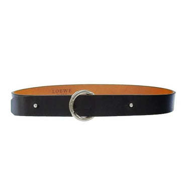 LOEWE Leather Belt #42/70 Black 91cm Ladies