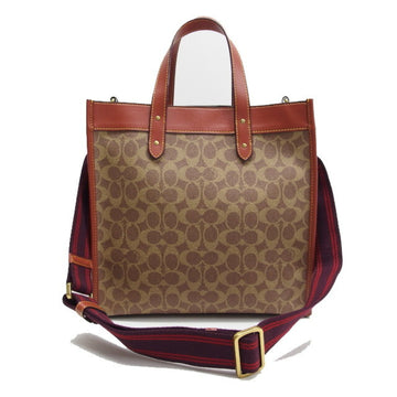 COACH signature horse carriage pattern tote bag