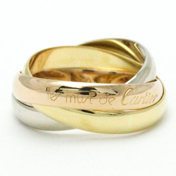 CARTIER Trinity Pink Gold [18K],White Gold [18K],Yellow Gold [18K] Fashion No Stone Band Ring