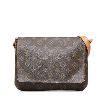 LOUIS VUITTON Monogram Musette Tango Short Shoulder Bag Handbag M51257 Brown PVC Leather Ladies