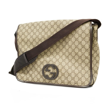 Gucci Shoulder Bag 233268 Women's GG Supreme Shoulder Bag Beige