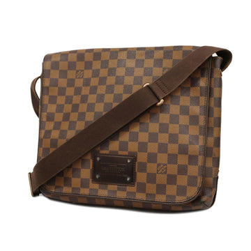 LOUIS VUITTON Shoulder Bag Damier Brooklyn MM N51211 Brown Men's Women's