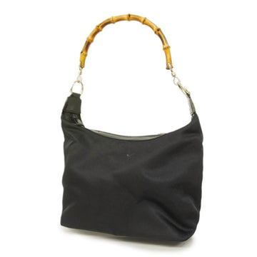 GUCCI shoulder bag bamboo 000 1956 0531 nylon black ladies