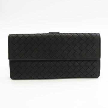 BOTTEGA VENETA Intrecciato 134075 Men's Leather Long Wallet [bi-fold] Black