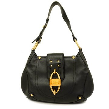 SALVATORE FERRAGAMOAuth  Shoulder Bag Women's Leather Shoulder Bag Black