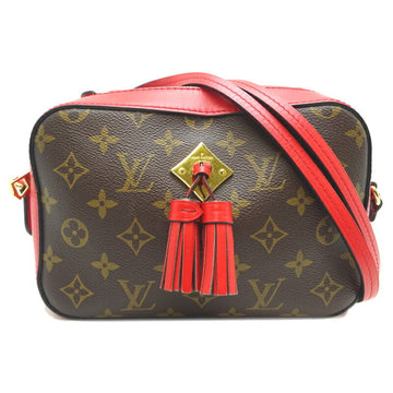 Louis Vuitton Saintonge Women's Shoulder Bag M43556 Monogram x Coquelicot