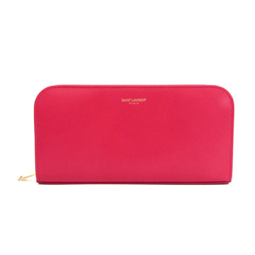 SAINT LAURENT PARIS 326599 Women's Leather Long Wallet [bi-fold] Pink