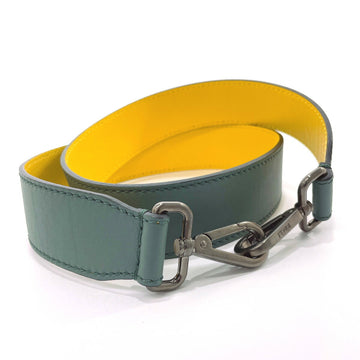 FENDI Strap You Bicolor Shoulder Leather  Unisex Green