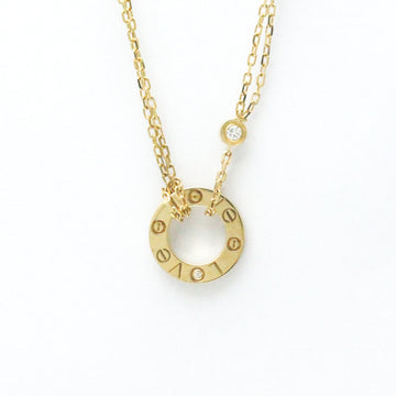 CARTIER Love Circle Necklace B7219500 Yellow Gold [18K] Diamond Men,Women Pendant Necklace