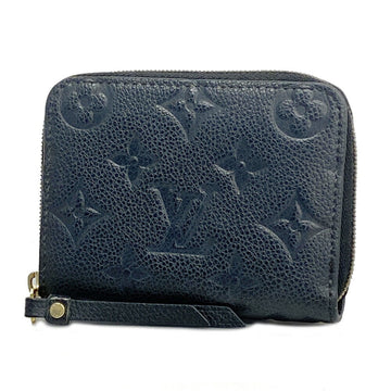 LOUIS VUITTON Wallet/Coin Case Monogram Empreinte Zippy Coin Purse M60574 Noir Ladies