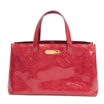 Auth Louis Vuitton Monogram Vernis Wilshire PM M93642 Handbag Pomme D'amour