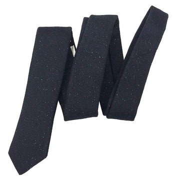 YVES SAINT LAURENT SAINT LAURENT PARIS Saint Laurent Paris narrow tie navy silk Yves YSL men's