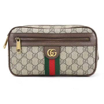 GUCCI Waist Bag Body Ophidia GG Supreme Canvas Brown Unisex 574796