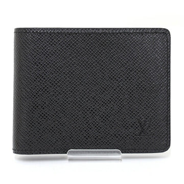 LOUIS VUITTON Portefeuil Slender Billfold Bifold Wallet Taiga Leather M30539 Black