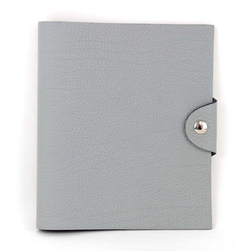 HERMES Ulysse PM X Engraved Cover Only Notebook Leather Gray Ladies