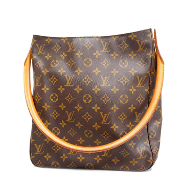 LOUIS VUITTON Shoulder Bag Monogram Looping GM M51145 Brown Ladies