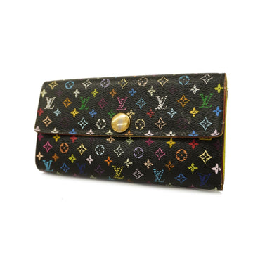 LOUIS VUITTON Long Wallet Monogram Multicolor Portefeuille Sarah M93748 Pistache Women's