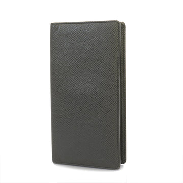 LOUIS VUITTONAuth  Bi-Fold Long Wallet Taiga Porto Valle Cult Credit M30392 Ardoise