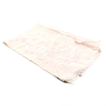 LOUIS VUITTON Scarf Monogram Silk/Rayon Light Pink Women's