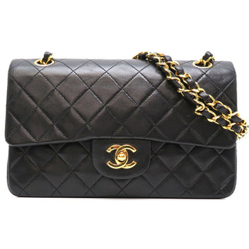 CHANEL Matelasse 23 Chain Shoulder Bag Women's Lambskin Black