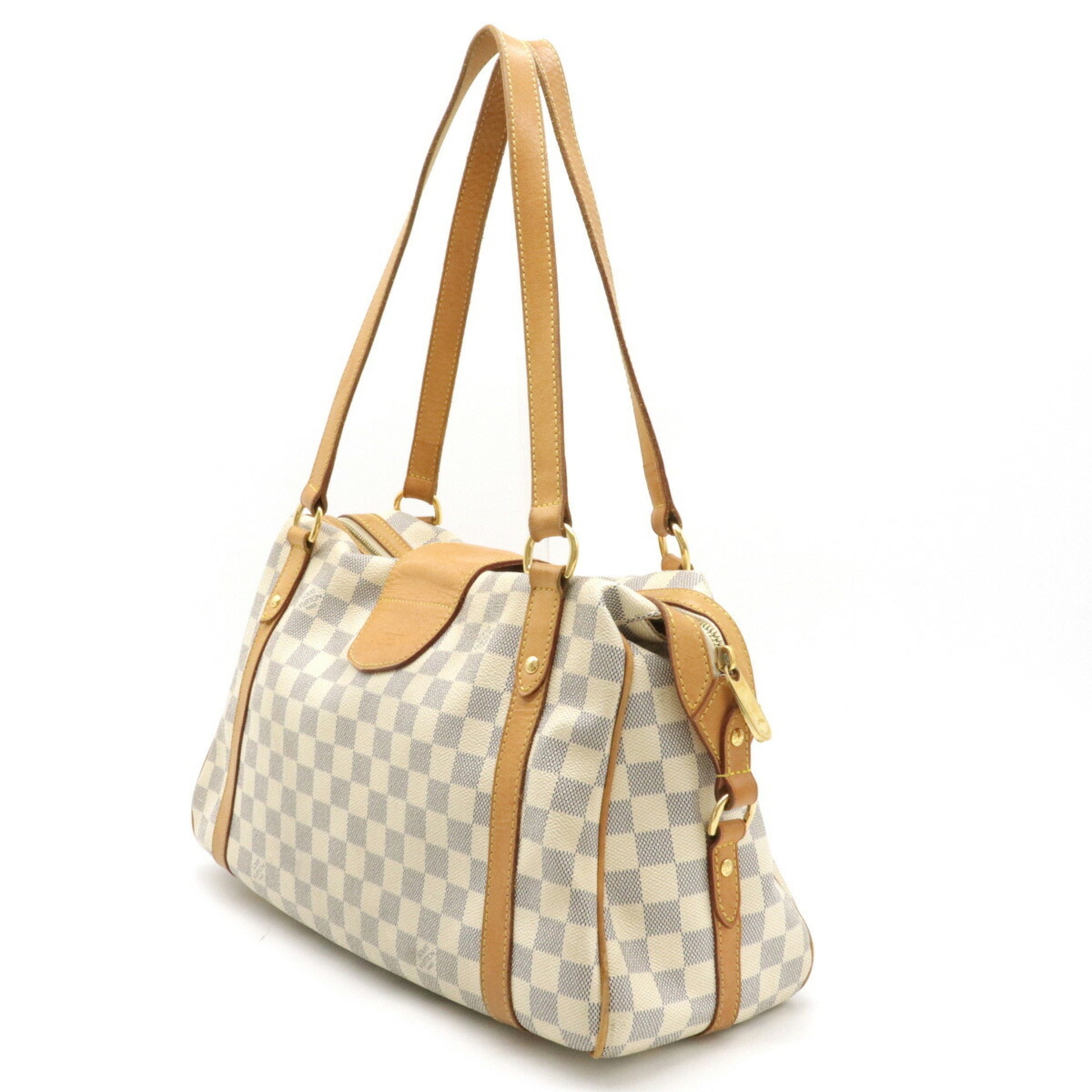 Auth Louis Vuitton Damier Azur Stresa PM Shoulder Bag N42220 Used