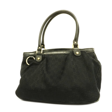 GUCCIAuth  296835 Women's GG Canvas Handbag Black