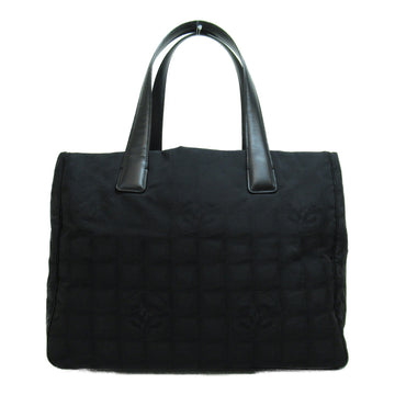 CHANEL New Travel Line Tote MM Bag Black Nylon