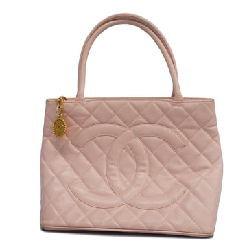 CHANELAuth  Reissue Tote Women's Caviar Leather Tote Bag Pink