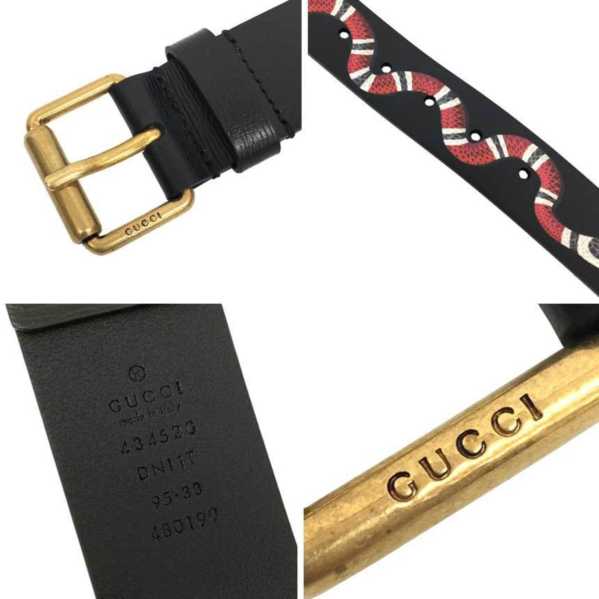 Gucci belt snake on sale black