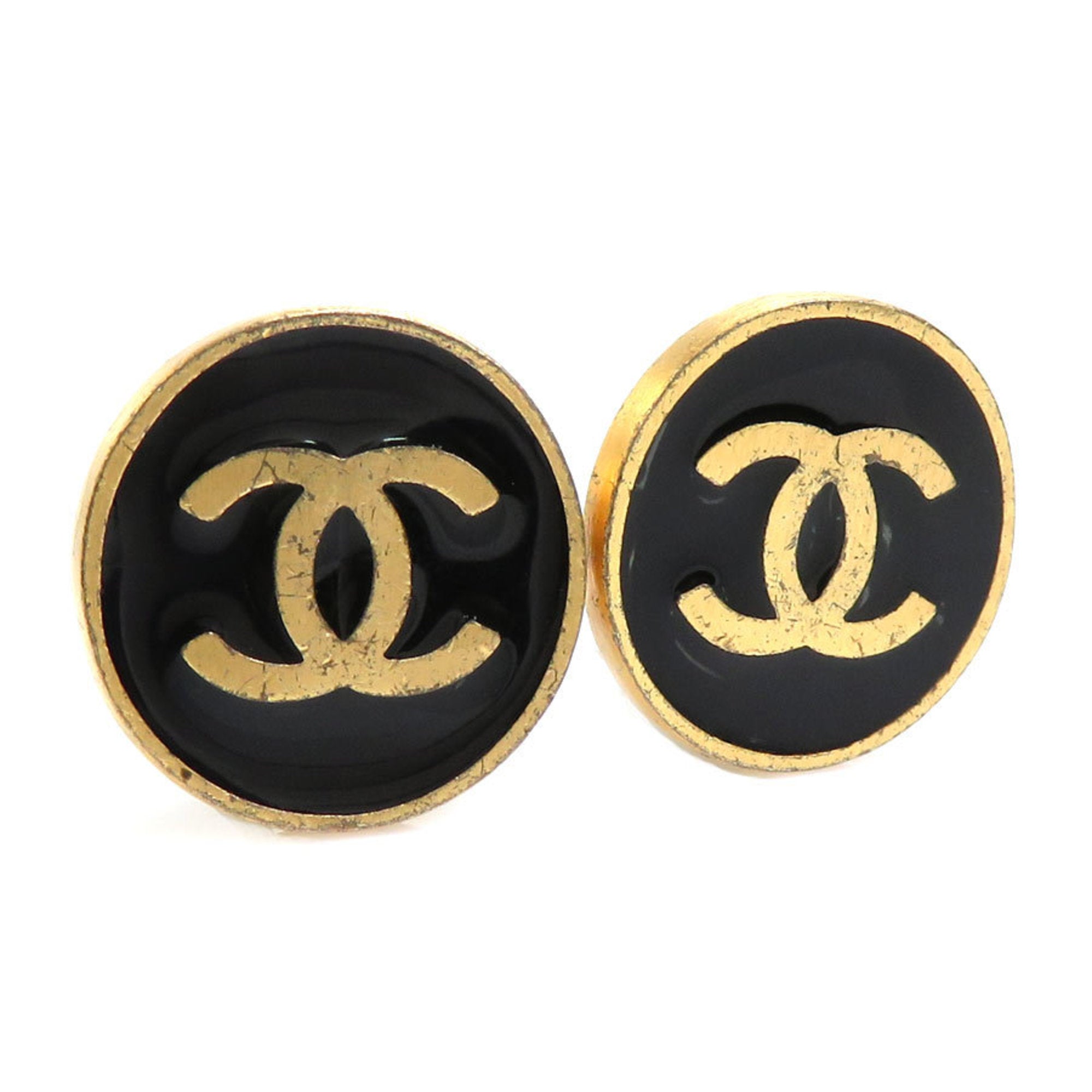 Chanel Chanel Gold Tone CC Small Earrings