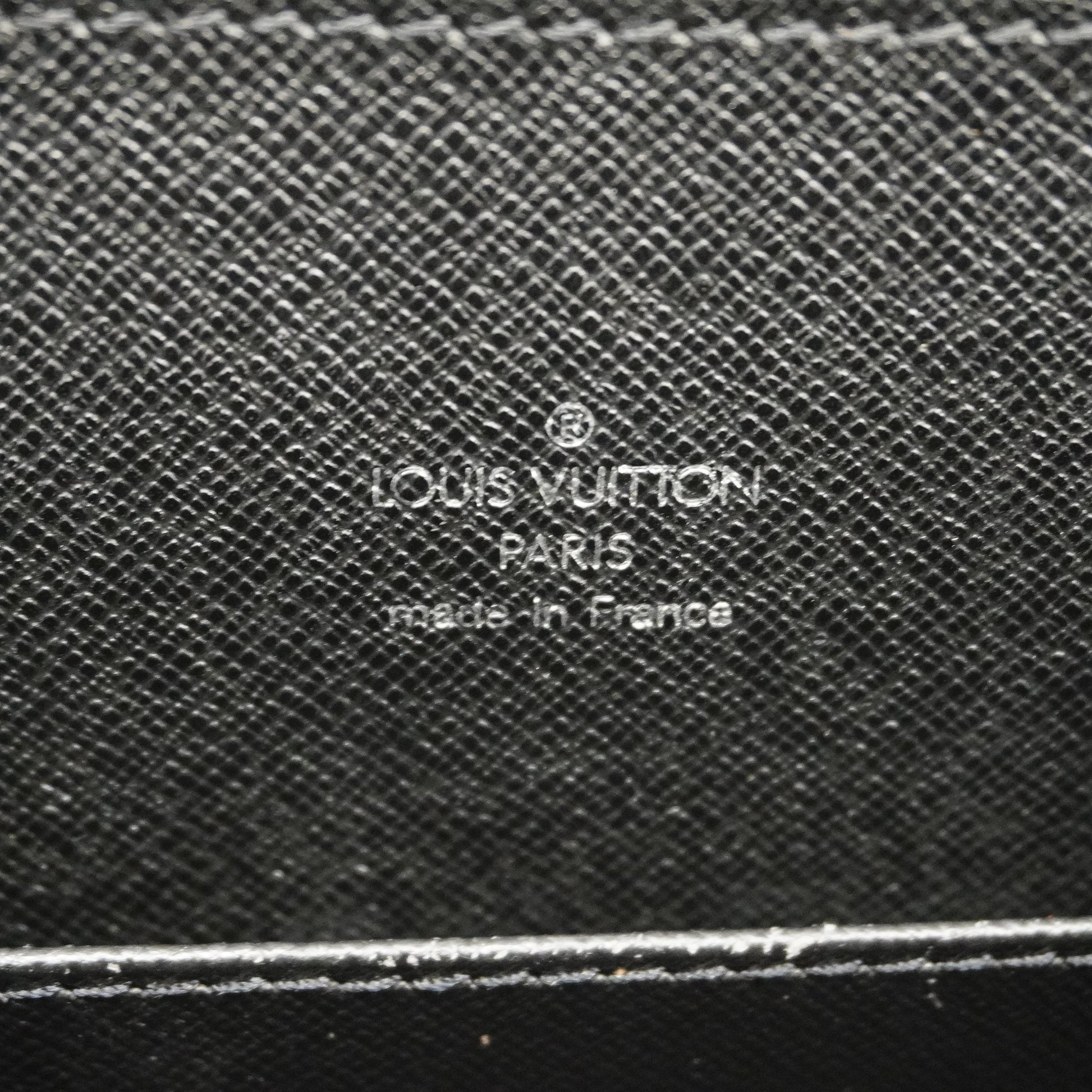 LOUIS VUITTON Business bag M30052 Porto Documan Rozan Taiga Black