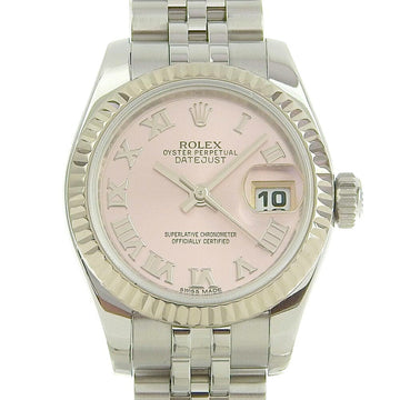 Rolex Datejust 26 watch Roman index pink dial random number 179174