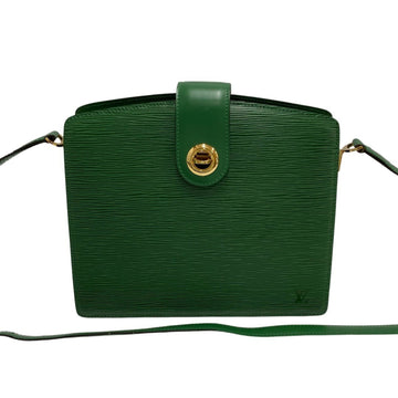 LOUIS VUITTON Vintage Capuchin Epi Leather Genuine Mini Shoulder Bag Pochette Green