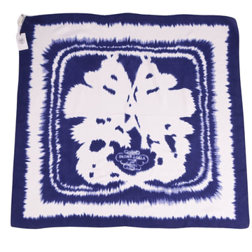 HERMES scarf muffler carre wash 90 BRIDES de GALA WASH silk 100% ladies navy white