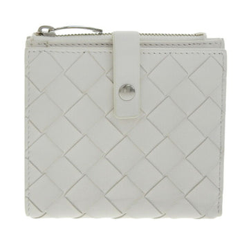 BOTTEGA VENETA Intrecciato Leather Bifold Wallet 600270 White