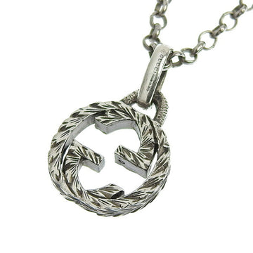 GUCCI SV925 Interlocking G Necklace Silver Women's