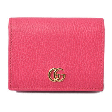 Gucci mini wallet GUCCI folding 456126 PETITE MARMONT / Petit Marmont pink