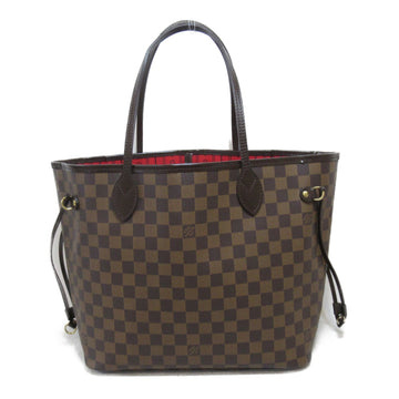 LOUIS VUITTON Neverfull MM Tote Bag Brown Ebene Damier PVC coated canvas N51105