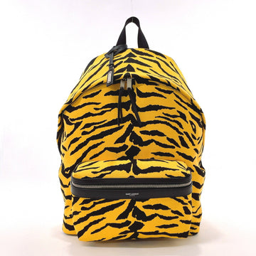 SAINT LAURENT Zebra Pattern Paris Backpack/Daypack Canvas  PARIS 534967 Men's Yellow