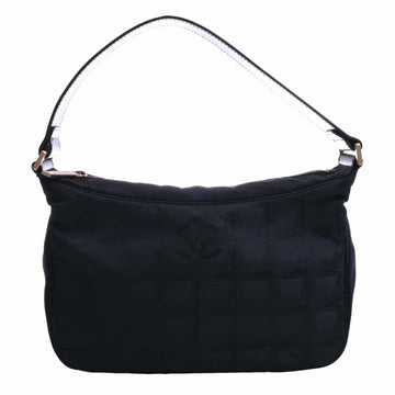 CHANEL New Travel Line Nylon One Shoulder Bag Black Ladies