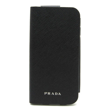 PRADA Saffiano Phone Flip Case For IPhone 7 Black 2ZH055